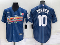 Men's Los Angeles Dodgers Justin Turner #10 Blue Authentic Game Jersey1