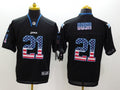 Men's Detroit Lions Reggie Bush #21 Black Game Player Jersey1