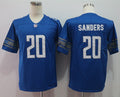 Men's Detroit Lions Barry Sanders #20 Blue Game Retired Player Jersey1