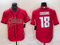Men's Atlanta Falcons Kirk Cousins #18 Red Player Jersey1 Joint Edition