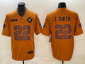 Men's Dallas Cowboys Emmitt Smith #22 Brown 2023 Salute To Service Retired Player Limited Jersey1