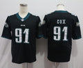 Men's Philadelphia Eagles Fletcher Cox #91 Black Game Jersey1