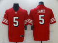 Men's San Francisco 49ers Trey Lance #5 Red Vapor Limited Jersey1