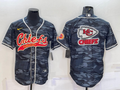 Men's Kansas City Chiefs Grey Camouflage Game Jersey1