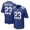 Gary Brightwell New York Giants Nike Team Game   Jersey - Royal