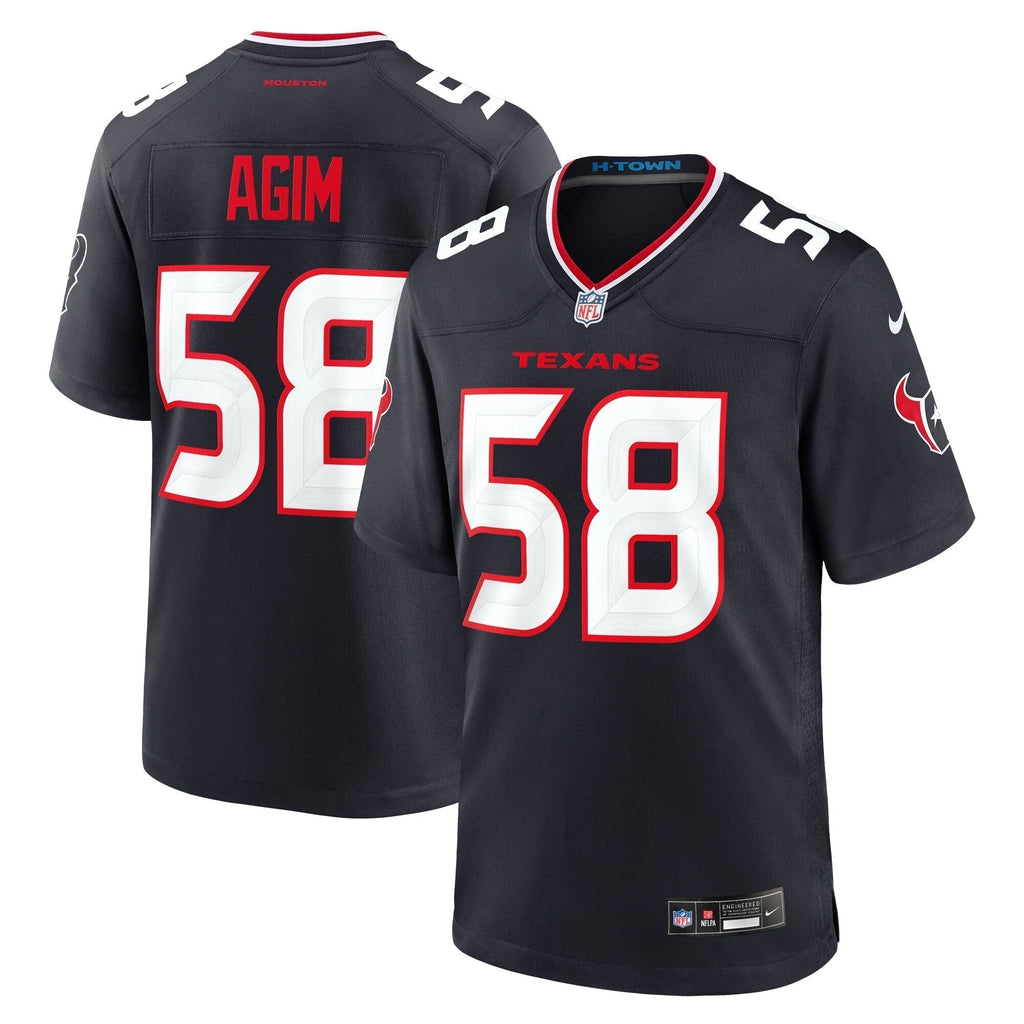 McTelvin Agim Houston Texans Nike Team Game Jersey -  Navy