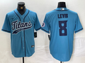 Men's Tennessee Titans Will Levis #8 Blue Player Jersey1