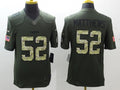 Men's Green Bay Packers Clay Matthews #52 Army Green Game Jersey1