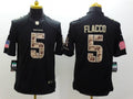 Men's Baltimore Ravens Joe Flacco #5 Black Player Game Jersey1