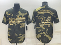 Men's Los Angeles Dodgers Fernando Valenzuela #34 Camouflage Replica Baseball Jersey1