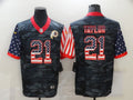 Men's Washington Commanders Sean Taylor #21 Gray Camouflage Game Player Jersey1