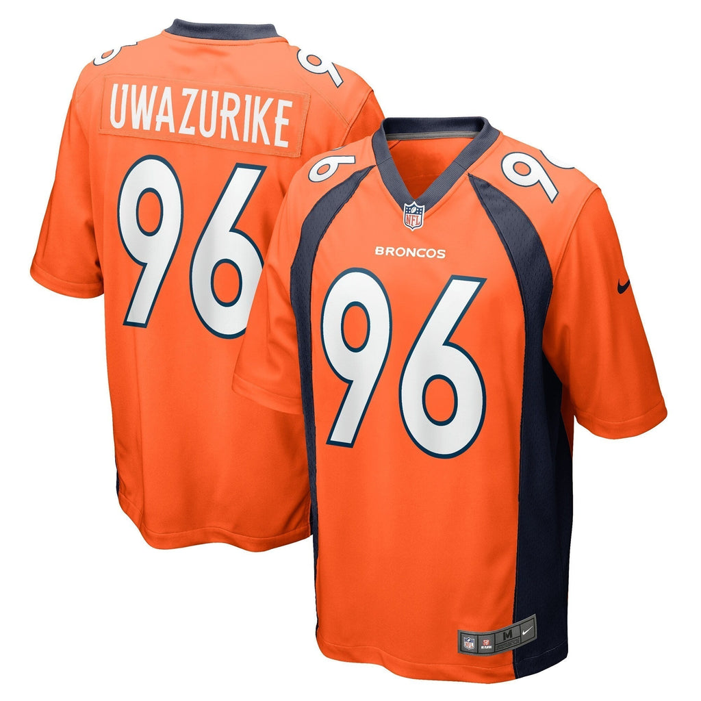 Eyioma Uwazurike Denver Broncos Nike Game   Jersey - Orange