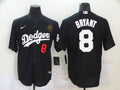 Men's Los Angeles Dodgers Kobe Bryant #8 Black Replica Baseball Jersey1