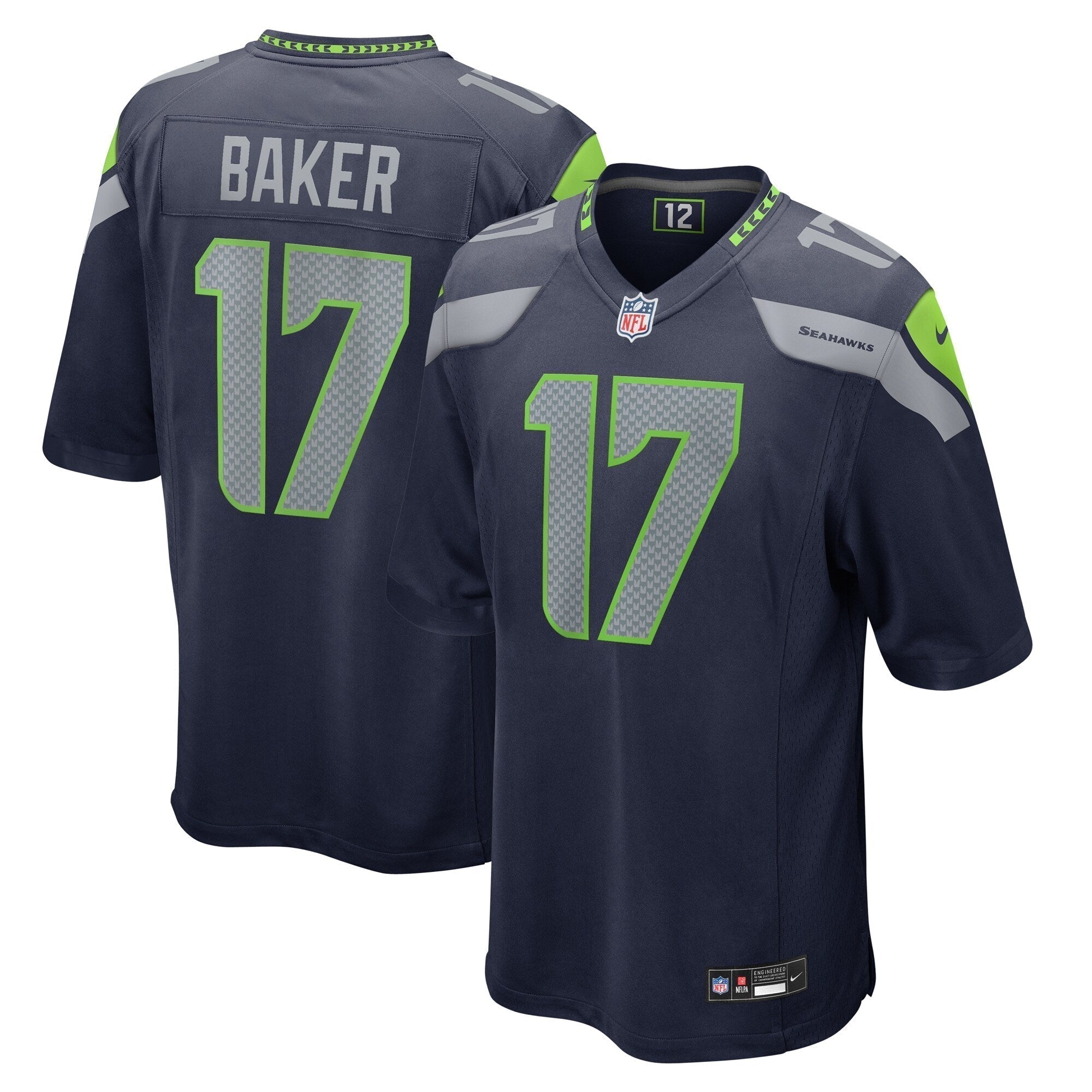 Jerome Baker Seattle Seahawks Nike  Game Jersey -  College Navy
