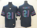 Men's Dallas Cowboys Ezekiel Elliott #21 Navy City Edition Game Jersey1