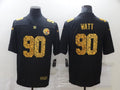 Men's Pittsburgh Steelers #90 T.J. Watt Black Player Game Jersey1