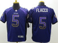 Men's Baltimore Ravens Joe Flacco #5 Purple Game Player Jersey1