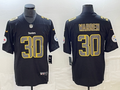 Men's Pittsburgh Steelers Jaylen Warren #30 Black Player Jersey1