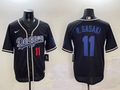 Men's Los Angeles Dodgers Roki Sasaki #11 Black Player Jersey
