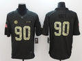 Men's Pittsburgh Steelers #90 T.J. Watt Black Team Game Jersey1