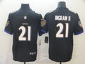 Men's Baltimore Ravens Mark Ingram II #21 Black Game Jersey1