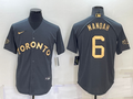 Men's Los Angeles Angels Anthony Rendons #6 Dark Grey Player Jersey1