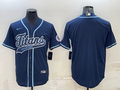 Men's Tennessee Titans Navy Blank Jersey1