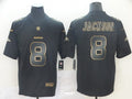 Men's Baltimore Ravens #8 Lamar Jackson Black Team Game Jersey1