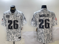 Men's Philadelphia Eagles Saquon Barkley #26 Arctic Camo 2024 Salute to Service Limited Jersey1