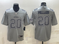 Men's Dallas Cowboys Tony Pollard #20 Gray Atmosphere Fashion Game Jersey1