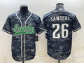 Men's Philadelphia Eagles Miles Sanders #26 Grey Camouflage Game Jersey1 Joint Edition