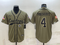 Men's Dallas Cowboys Dak Prescott #4 Olive 2022 Salute To Service Limited Jersey1 Joint Edition