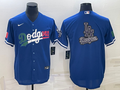 Men's Los Angeles Dodgers Blue Replica Baseball Jersey1
