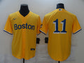 Men's Boston Red Sox Rafael Devers #11 Gold City Connect Replica Player Jersey1
