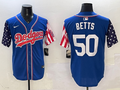 Men's Los Angeles Dodgers Mookie Betts #50 Royal Player Jersey