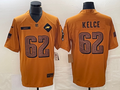 Men's Philadelphia Eagles Jason Kelce #62 Brown 2023 Salute To Service Retired Player Limited Jersey1