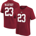 Christian McCaffrey San Francisco 49ers Nike Name & Number T-Shirt - Scarlet