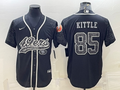 Men's San Francisco 49ers George Kittle #85 Black Retired Player RFLCTV Limited Jersey1 Joint Edition