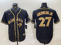 Men's Toronto Blue Jays Vladimir Guerrero Jr. #27 Black Replica Baseball Jersey