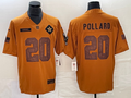 Men's Dallas Cowboys Tony Pollard #20 Brown 2023 Salute To Service Retired Player Limited Jersey1