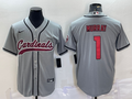 Men's Arizona Cardinals Kyler Murray #1 Gray Game Jersey1 Joint Edition