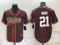 Men's Cleveland Browns Denzel Ward #21 Brown Game Jersey1 Joint Edition