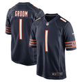 Number 1 Groom Chicago Bears Nike Game Jersey - Navy