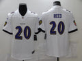 Men's Baltimore Ravens Ed Reed #20 White Game Jersey1