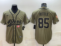 Men's San Francisco 49ers George Kittle #85 Olive 2022 Salute To Service Retired Player Limited Jersey1 Joint Edition