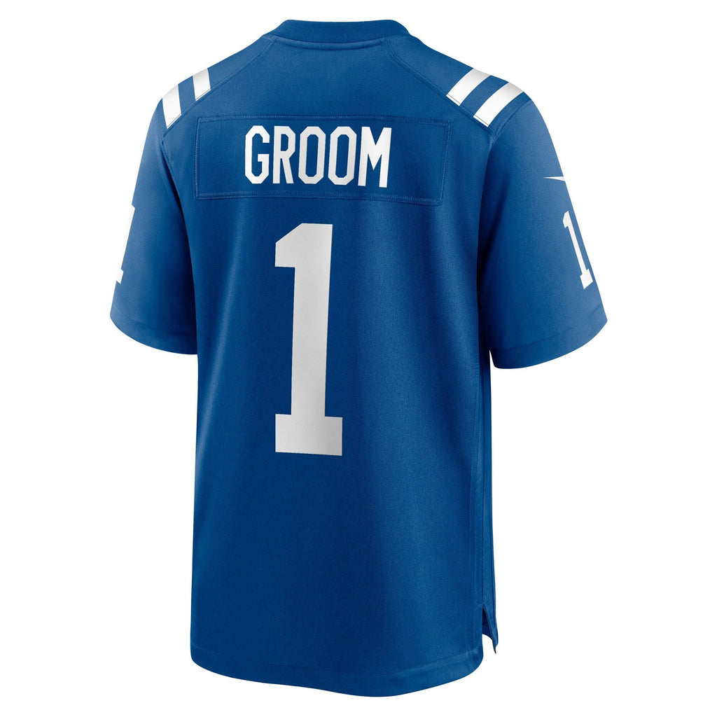 Number 1 Groom Indianapolis Colts Nike Game Jersey - Royal