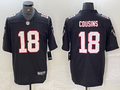 Men's Atlanta Falcons Kirk Cousins #18 Black Game Jersey1