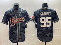 Men's Cleveland Browns Myles Garrett #95 Grey Camouflage Game Jersey1 Joint Edition