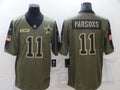 Men's Dallas Cowboys Micah Parsons #11 Brown Game Jersey1