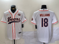 Men's Chicago Bears Caleb Williams #18 White Game Jersey1